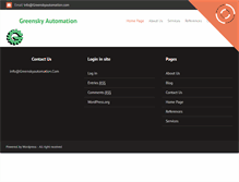 Tablet Screenshot of greenskyautomation.com